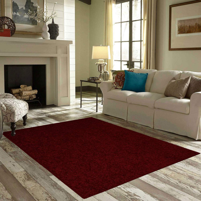 Latitude Run® Burgundy Area Rug Wayfair